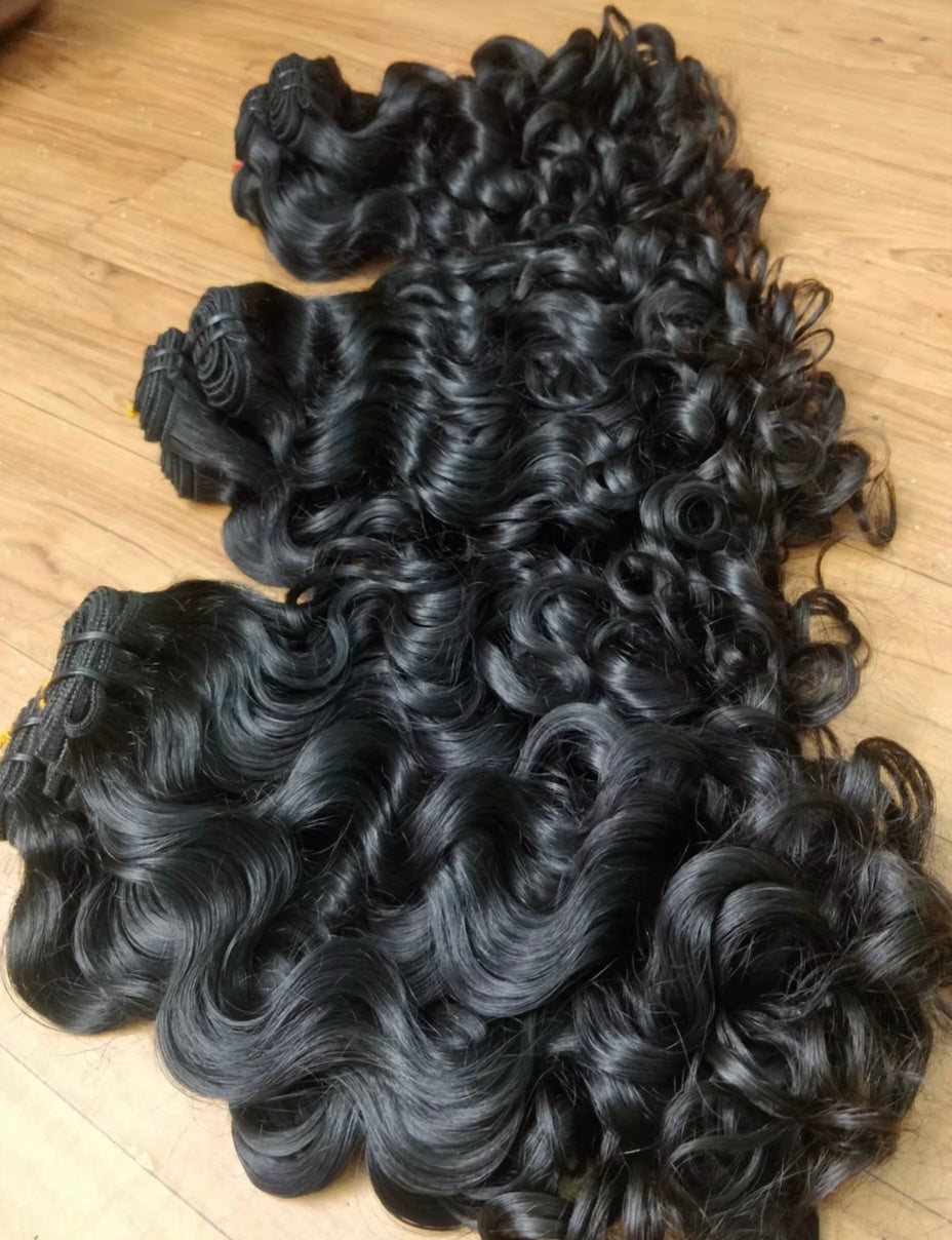 Raw Indian Curly Bundles