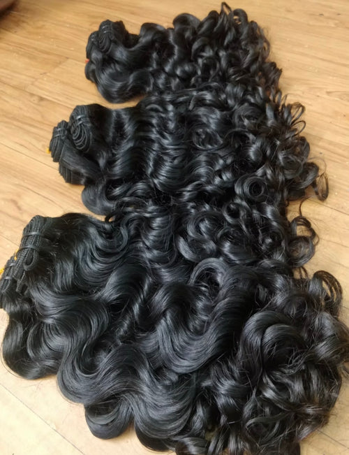 Raw Indian Curly Bundles