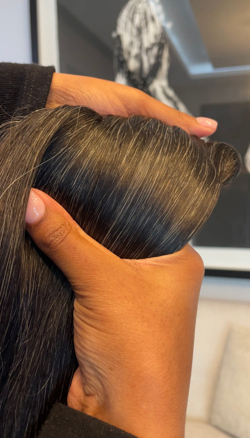 Martha Raw Indian Straight Bundles Salt and Pepper